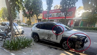  Xác định được nghi phạm đốt ô tô đang đậu trên đường phố ở Huế