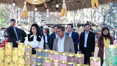 Khai mạc phiên chợ nông sản và dược liệu Măng Đen