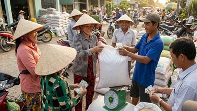 Giá lúa gạo hôm nay 13.12: Cuối vụ trầm lắng, giá giảm nhẹ