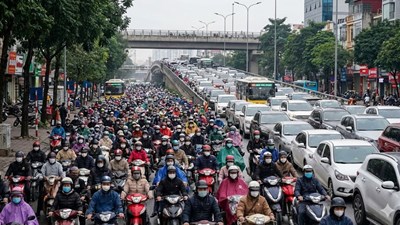 Giao thông Hà Nội sáng 25.12: Nhiều điểm ùn tắc giờ cao điểm