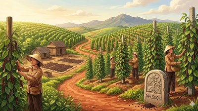 Giá hồ tiêu hôm nay 10.3: Đi ngang, cao nhất 146.500 đồng/kg