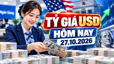 Tỉ giá USD hôm nay 27.10: USD ngân hàng tăng trở lại trước cuộc họp Fed