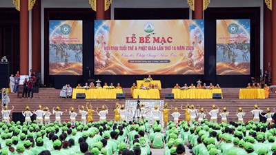 Hơn 3.500 thanh thiếu niên tham gia Hội trại Tuổi trẻ & Phật giáo lần thứ XVI