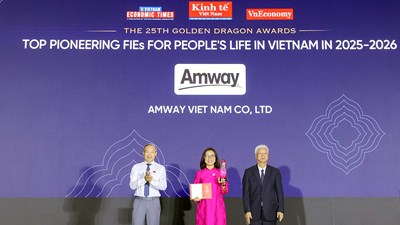 Amway Việt Nam tiếp tục được vinh danh tại Giải thưởng Rồng Vàng