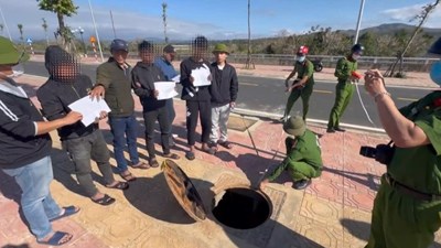 Quảng Ngãi: Triệt phá nhóm 6 đối tượng trộm cáp điện ngầm, gây thiệt hại hàng trăm triệu đồng