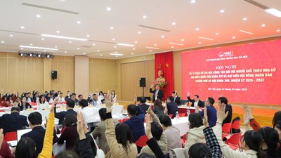 ĐHQGHN tổ chức Hội nghị lấy ý kiến cử tri đối với người được giới thiệu ứng cử ĐBQH khóa XVI