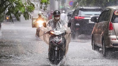 Thời tiết hôm nay 3.5: Hà Nội và Bắc Bộ mưa to đến rất to