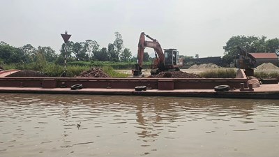 Hải Phòng: Hai bến bãi bị lập biên bản vi phạm hành chính