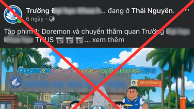 Các fanpage đồng loạt xóa video Doraemon quảng bá trường học ở Thái Nguyên