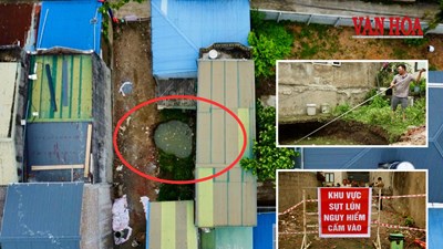 “Hố tử thần” xuất hiện giữa lòng khu dân cư ở Thái Nguyên