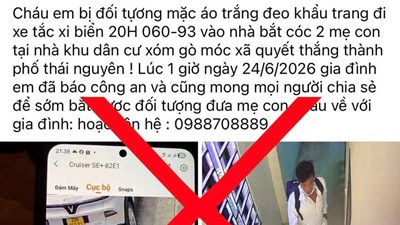 Bác thông tin bắt cóc hai mẹ con gây xôn xao ở Thái Nguyên