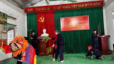 Trao truyền giá trị di sản múa sư tử mèo cho thế hệ trẻ ở Phục Hòa