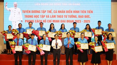 An Giang lan tỏa phong trào học tập và làm theo Bác trong công nhân, lao động