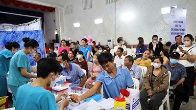 An Giang phối hợp khám sức khỏe miễn phí cho đoàn viên, người lao động