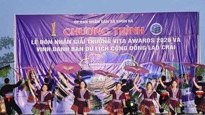 Bản du lịch cộng đồng Lao Chải đón nhận Giải thưởng VITA Awards 2026