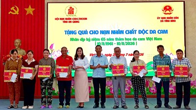 An Giang trao 473 triệu đồng hỗ trợ nạn nhân chất độc da cam
