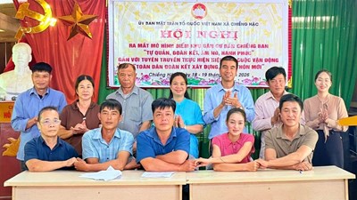 Chiềng Hặc xây dựng mô hình điểm khu dân cư đoàn kết, ấm no, hạnh phúc