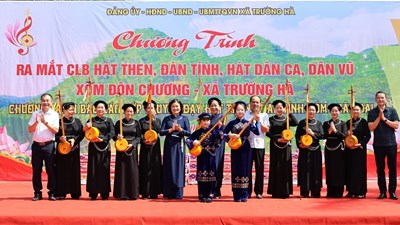 Trường Hà gìn giữ di sản hát Then, đàn Tính