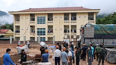 Lai Châu: “Chiến dịch cao điểm 100 ngày đêm” xây dựng trường phổ thông nội trú liên cấp tại các xã biên giới 