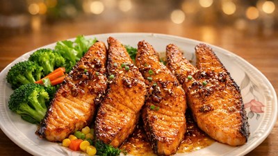 Cá hồi sốt teriyaki - Nhanh gọn cho ngày bận, ấm áp cho bữa tối