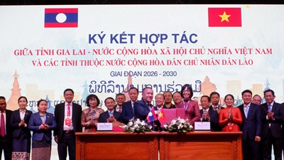 Gia Lai ký kết hợp tác với các tỉnh của Lào