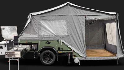 Nhà tí hon gây sốt: Gọn như xe máy, bung ra gần 6m