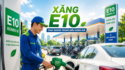 Xăng E10 thay RON95 trong điều hành giá 