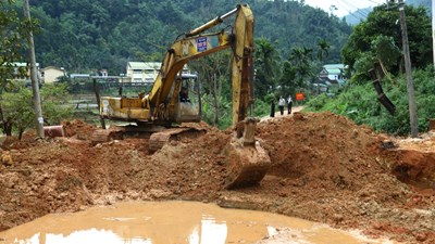 Tây Trà tập trung khắc phục sạt lở, giữ nhịp sống vùng cao