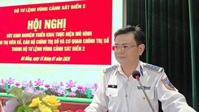 Vùng Cảnh sát biển 2 đẩy mạnh chuyển đổi số trong công tác chính trị