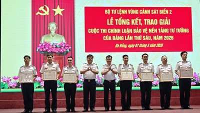 Tác phẩm “Lá chắn số” giành giải Nhất cuộc thi chính luận của Vùng Cảnh sát biển 2