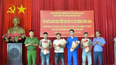 Công khai xin lỗi những người bị oan trong vụ án “Cướp tài sản”