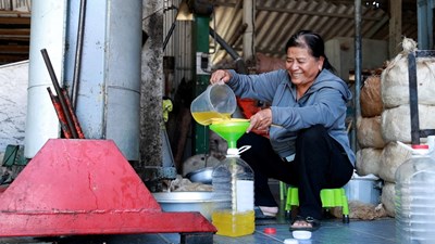 Giọt “dầu vàng” từ hạt đậu quê mang lại sinh kế bền vững