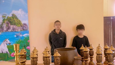 Bắt nhóm đối tượng gây hàng loạt vụ trộm tại cơ sở thờ tự, thu hồi nhiều tài sản cho chùa
