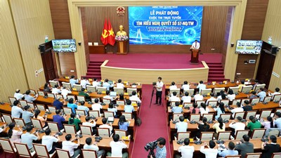 Quảng Ngãi phát động thi trực tuyến tìm hiểu Nghị quyết 57