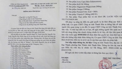 Triệt phá đường dây sản xuất thực phẩm chức năng giả quy mô lớn