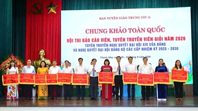 32 báo cáo viên, tuyên truyền viên tranh tài tại Chung khảo toàn quốc ở Thanh Hóa