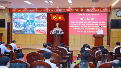 Thanh Hóa chấn chỉnh kỷ luật, kỷ cương trong học tập nghị quyết