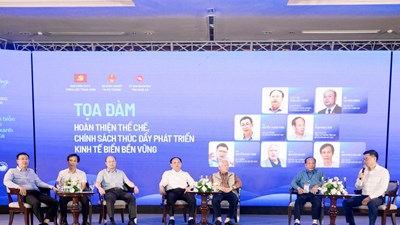 Hoàn thiện thể chế, chính sách thúc đẩy phát triển kinh tế biển bền vững