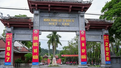20 tỉ đồng từ ACV hỗ trợ tu bổ, tôn tạo “địa chỉ đỏ” Nghĩa trang Liệt sĩ Việt - Lào