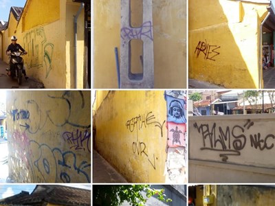 Những dãy tường vàng ở Hội An  đang bị “cưỡng bức”