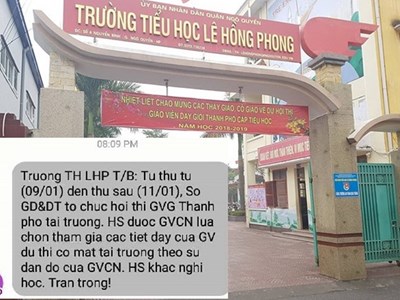 Lại biểu hiện "bệnh" thành tích trong giáo dục: Thi dạy giỏi, dự giờ theo kiểu đóng kịch, “phím" trước