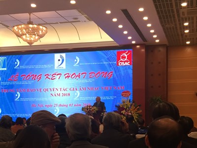 Năm 2018 Trung tâm tác quyền Âm nhạc Việt Nam thu được hơn 103 tỷ đồng