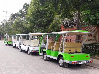 Thí điểm xe 4 bánh chạy năng lượng điện vận chuyển khách du lịch trong nội thành Hội An