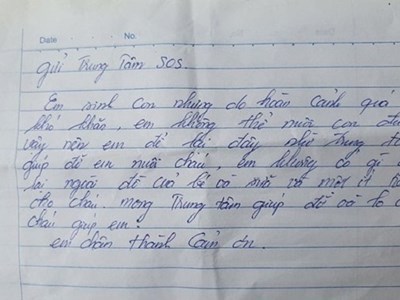 Nghệ An: Mẹ bỏ con gái sơ sinh cùng bức thư trước cổng làng trẻ SOS