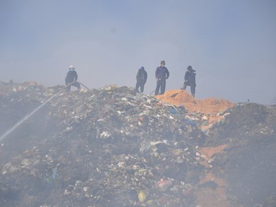 Cháy bãi rác, Đà Lạt mịt mờ trong khói