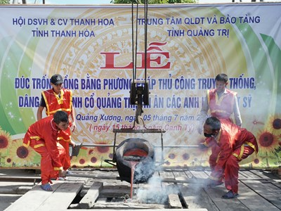 Đúc Trống đồng dâng Thành cổ Quảng Trị