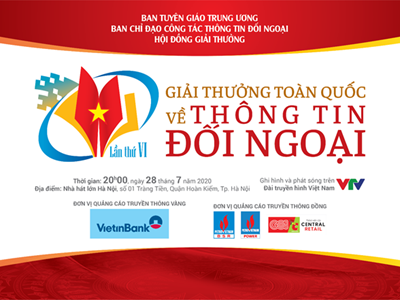 Ban Tuyên giáo Trung ương tổ chức Lễ trao Giải thưởng toàn quốc về thông tin đối ngoại lần thứ VI