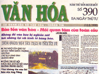 Nguyên Tổng Bí thư Lê Khả Phiêu: Báo Văn Hóa có nhiều bài viết tốt về văn hóa