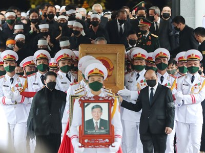 Tổ chức trọng thể Lễ truy điệu nguyên Tổng Bí thư Lê Khả Phiêu