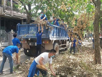 Hàng nghìn người dân “xuống đường” tiếp tục thu dọn cây xanh gãy đổ